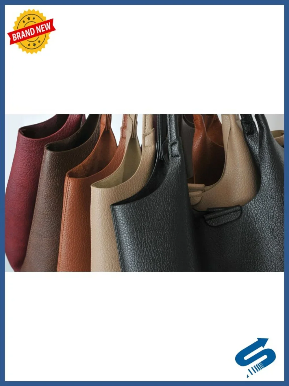 Faux Leather Hobo Tote Bag for Women Travel Everyday Shoulder Purse